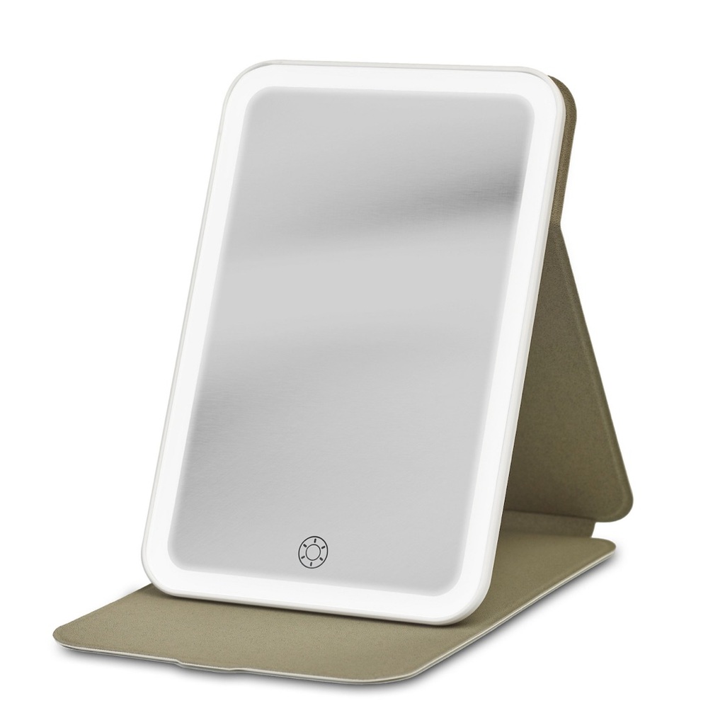 iHome Ultra Thin Portable Lighted Vanity Makeup Mirror.